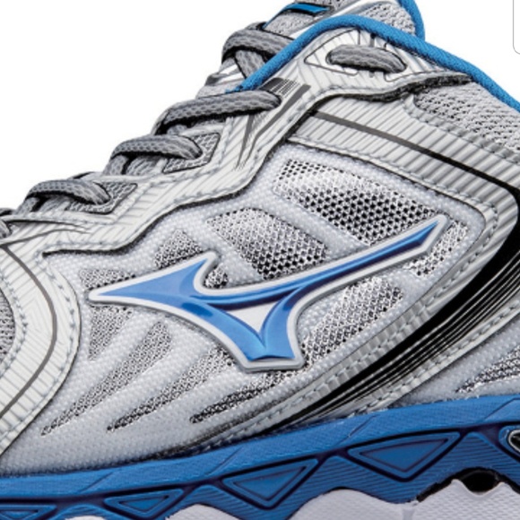 Mizuno Wave Sky Running Shoe Blue And Gray - Picture 6 of 8